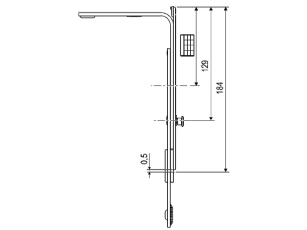 Movimento angolare Artech parte superiore 125x125 mm  LBB 362-1204 HBB 440-2510 N1 | AGB - immagine 2